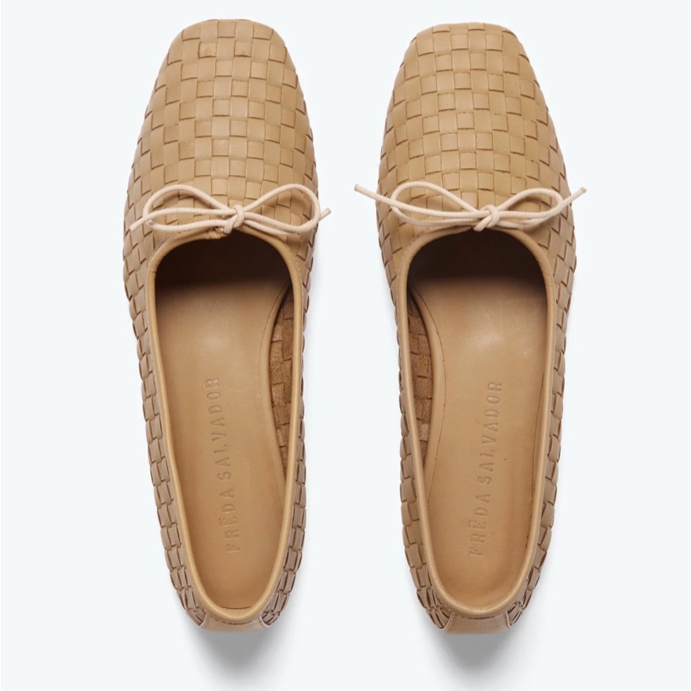 FREDA SALVADOR JADA SQUARE TOE BALLET FLAT